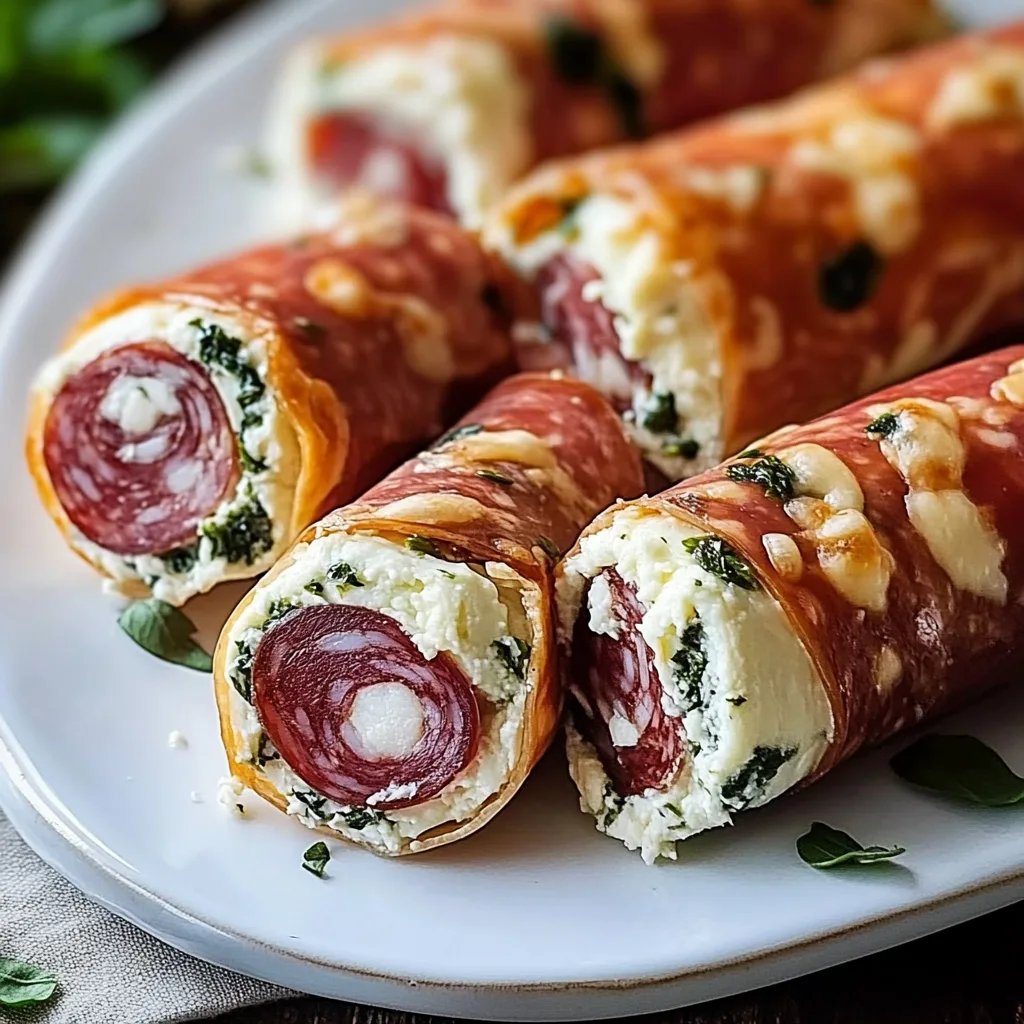 Cream Cheese Salami Roll Ups