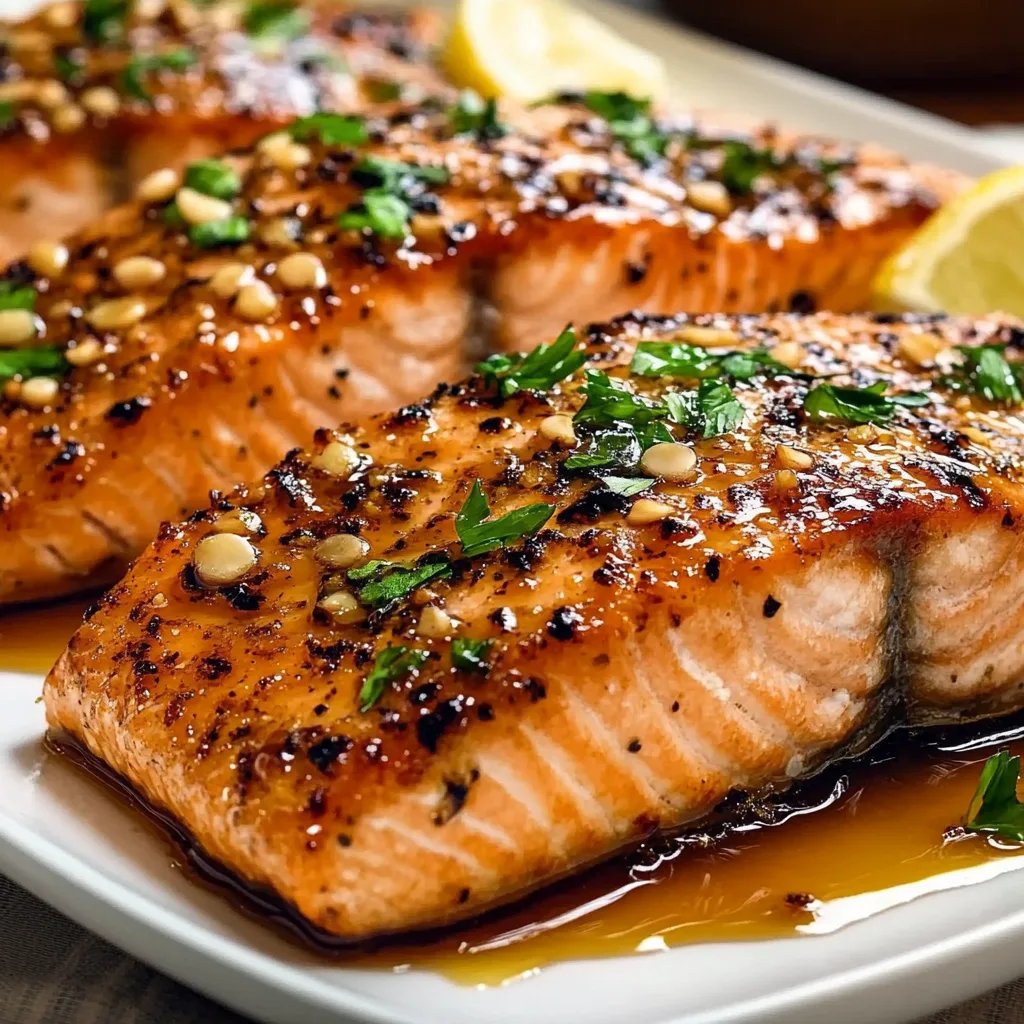 Honey Garlic Grilled Salmon