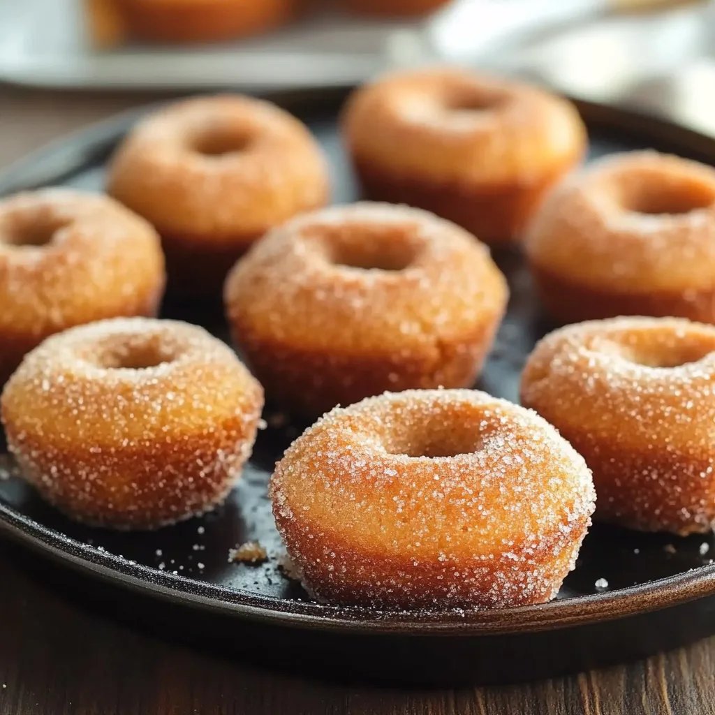 Apple Cider Donut Mini Muffins