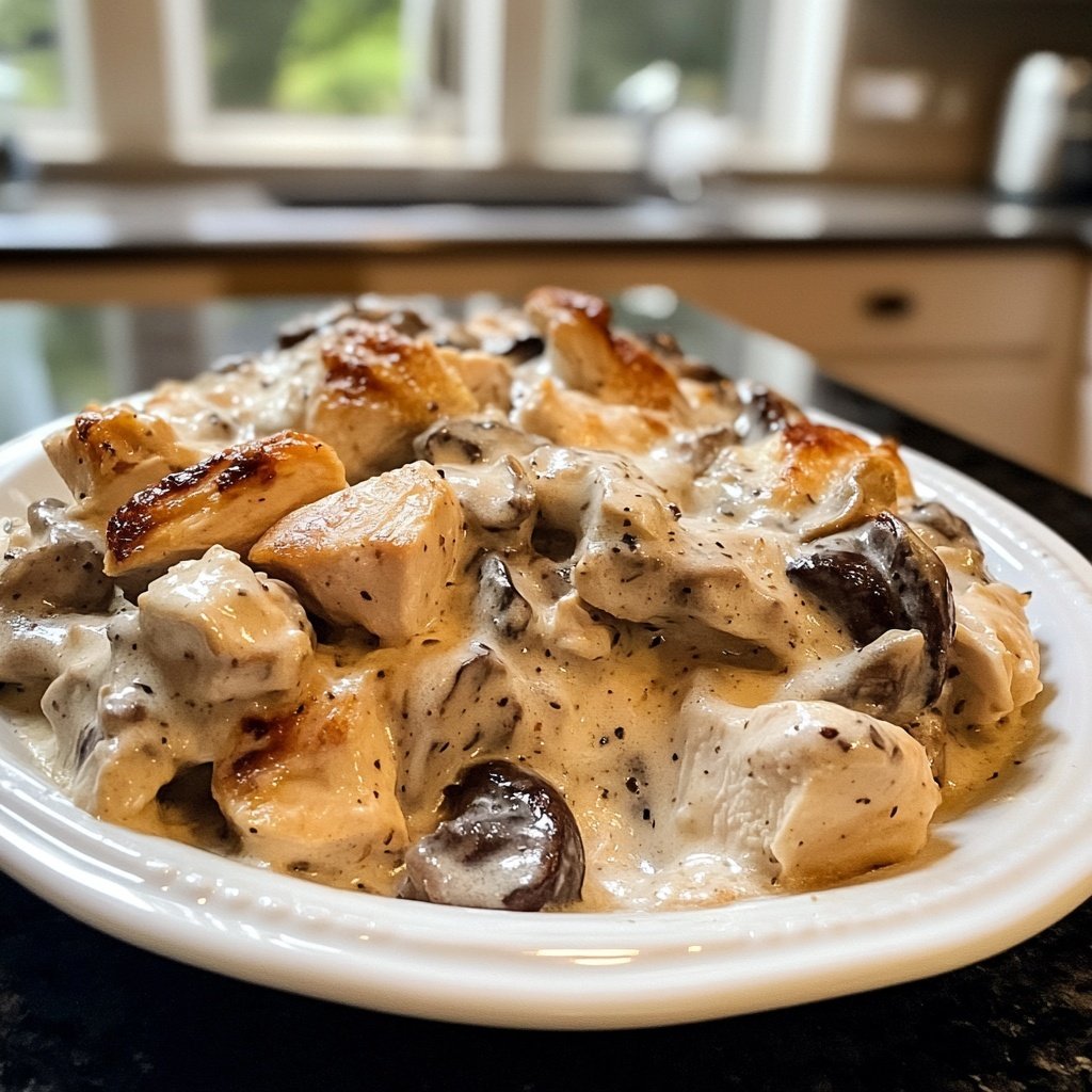 Creamy French Style Chicken Casserole a la Normande