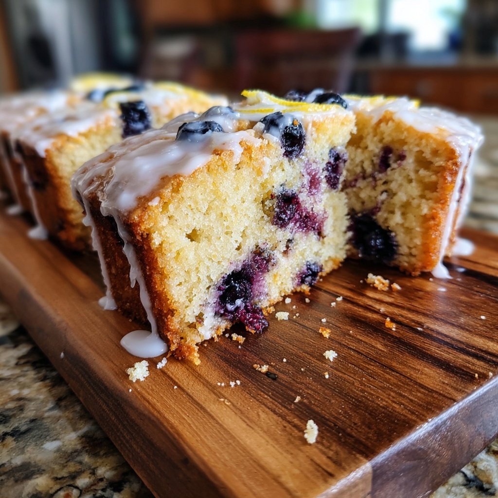 Lemon Blueberry Snack Cake