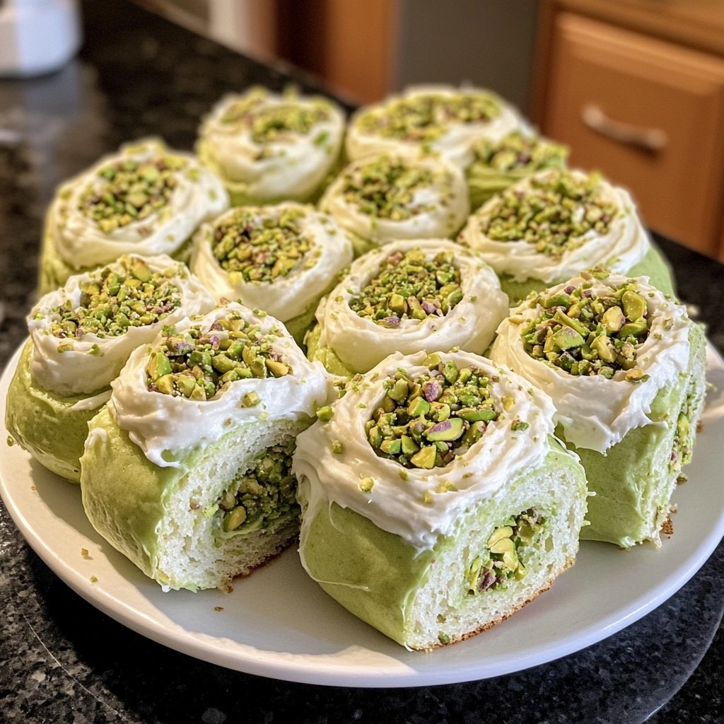 Perfect Pistachio Rolls with Cream Cheese Frosting