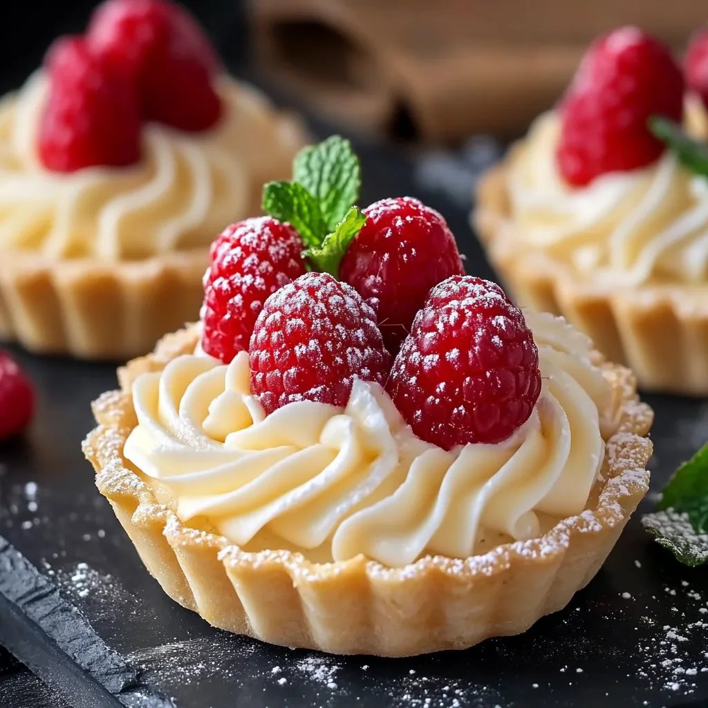 Elegant White Chocolate Mousse Tartlets – A Mini Dessert Dream!