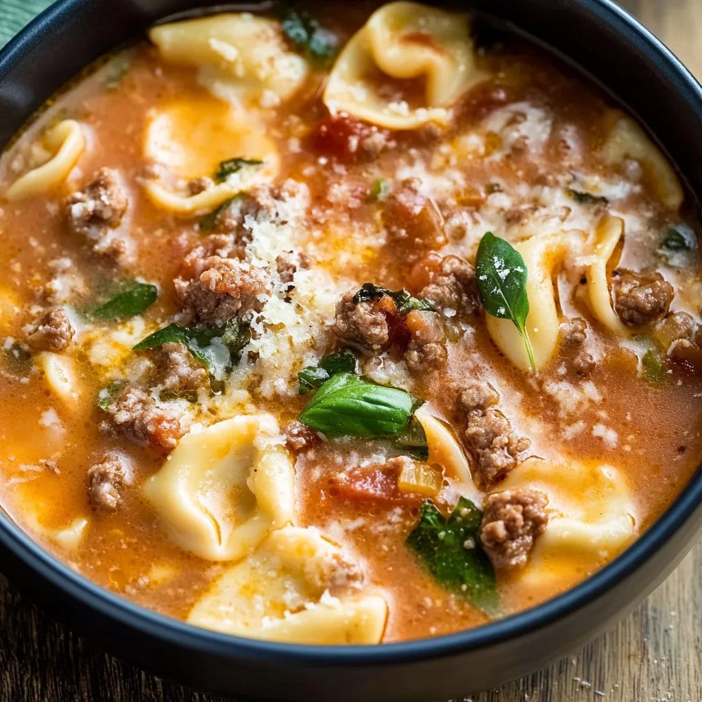 Italian Sausage Tortellini Soup