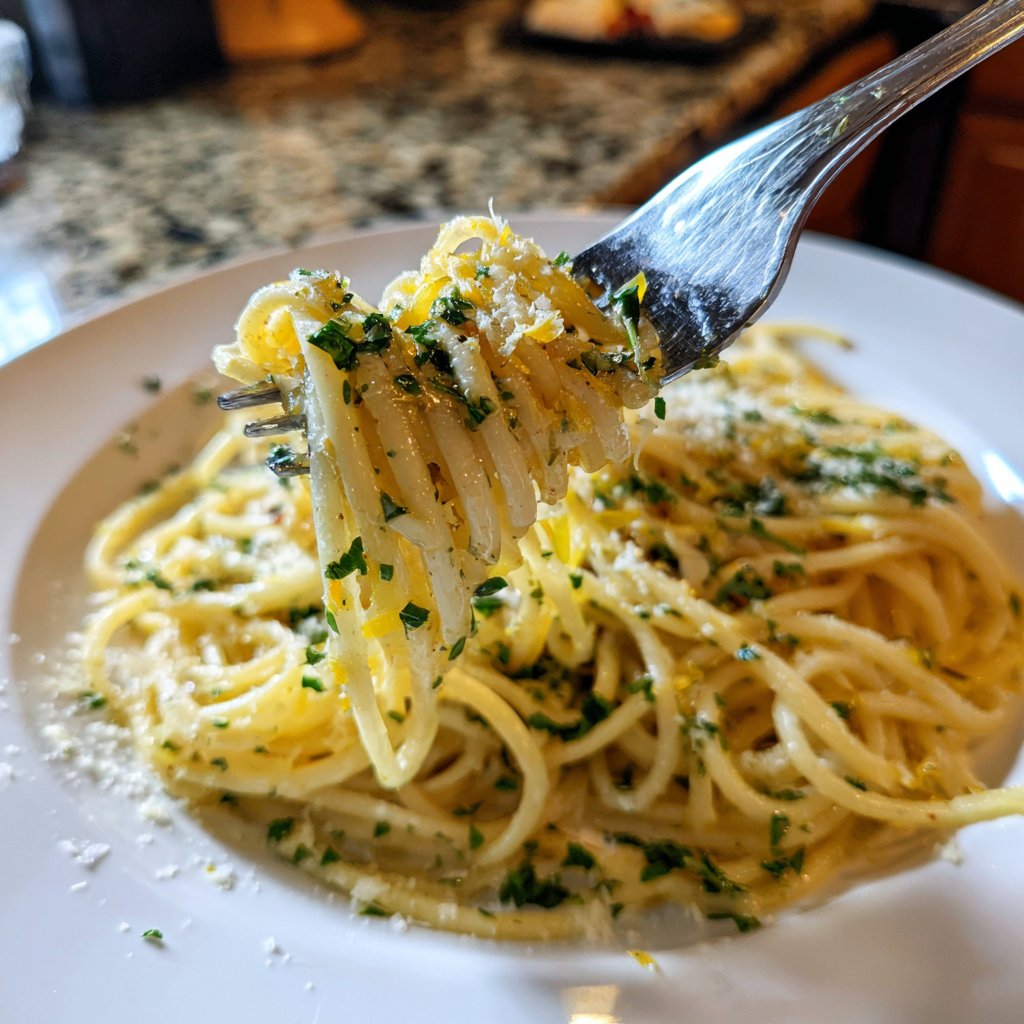 Lemon Butter Tagliolini for Two