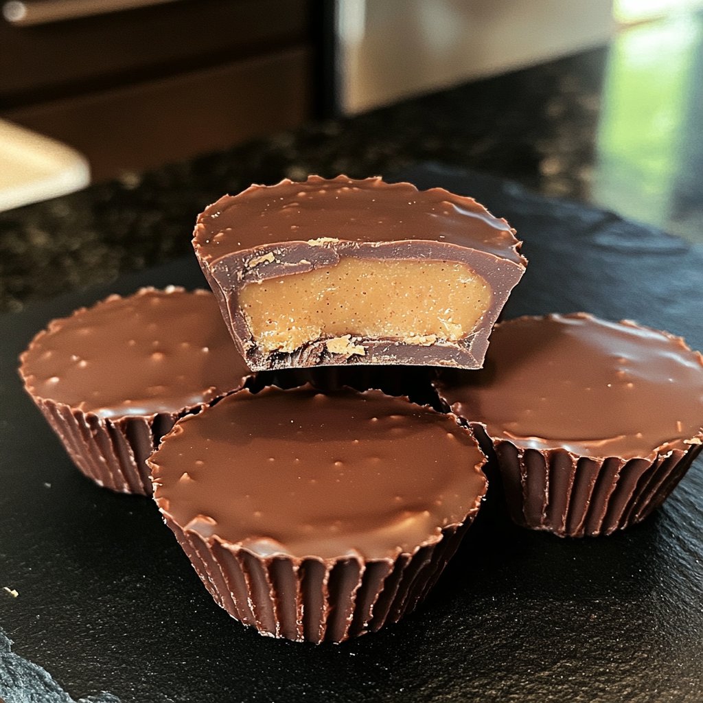 Homemade Peanut Butter Cups with Almond Butter