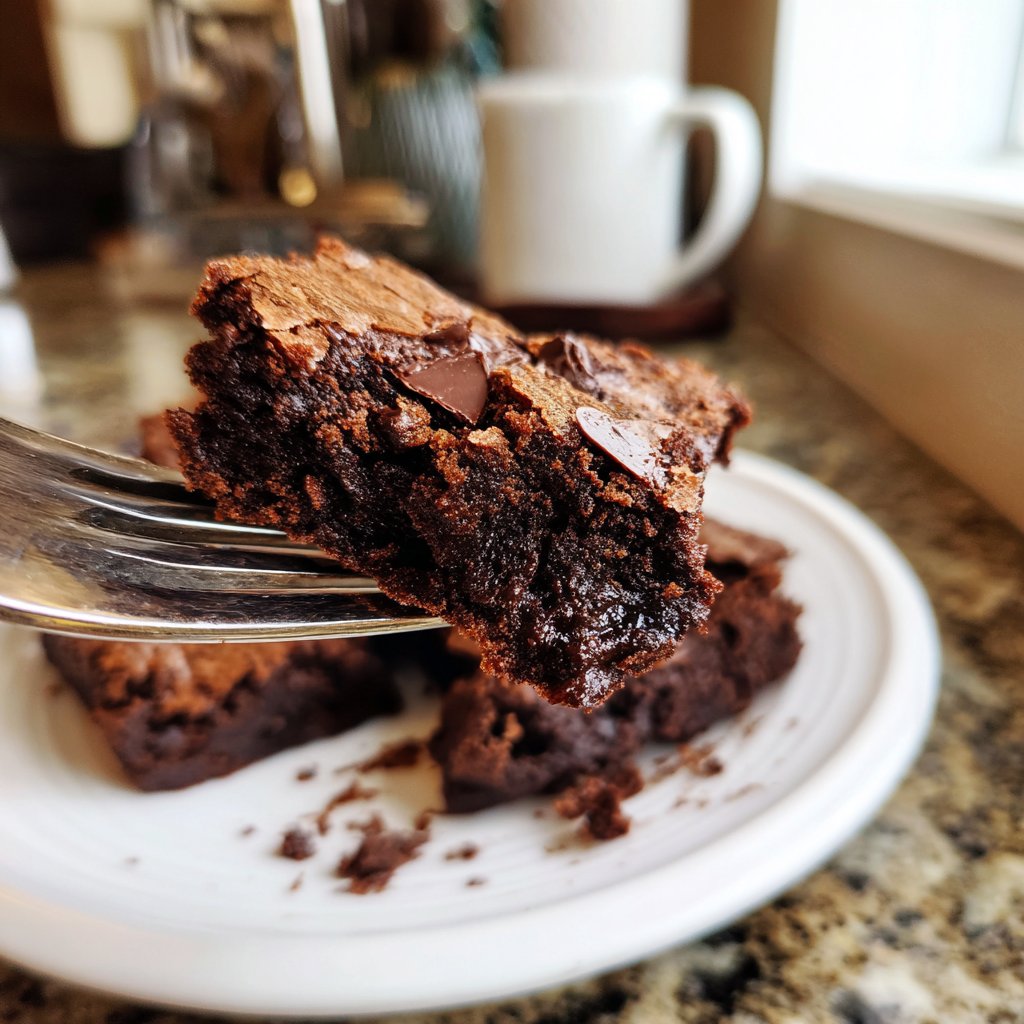 Sourdough Discard Brownies Fudgy Style