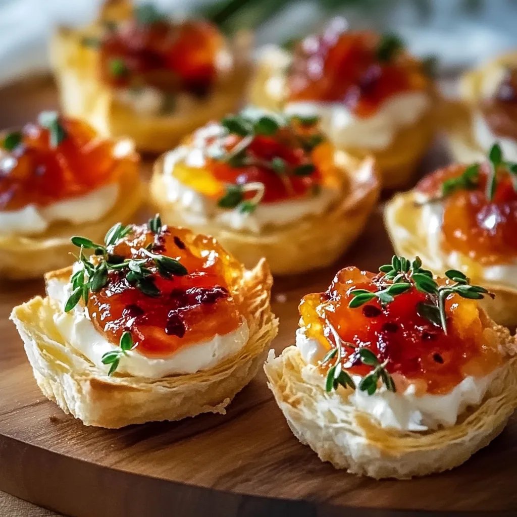 Quick Pepper Jelly Cream Cheese Appetizer Dip and Bites