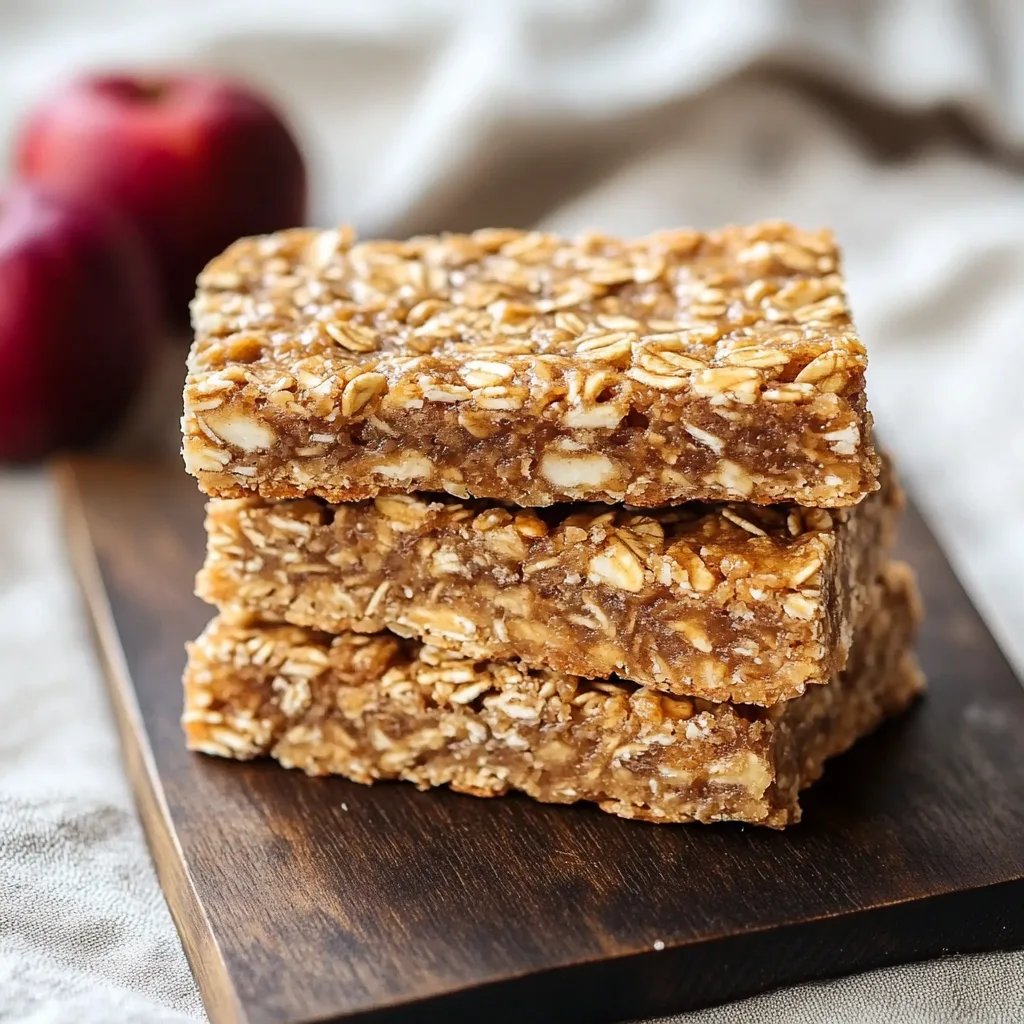 Soft & Chewy Apple Oatmeal Bars